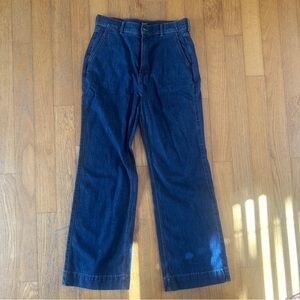 J. Crew Factory Blue Flare & Wide Leg Jeans